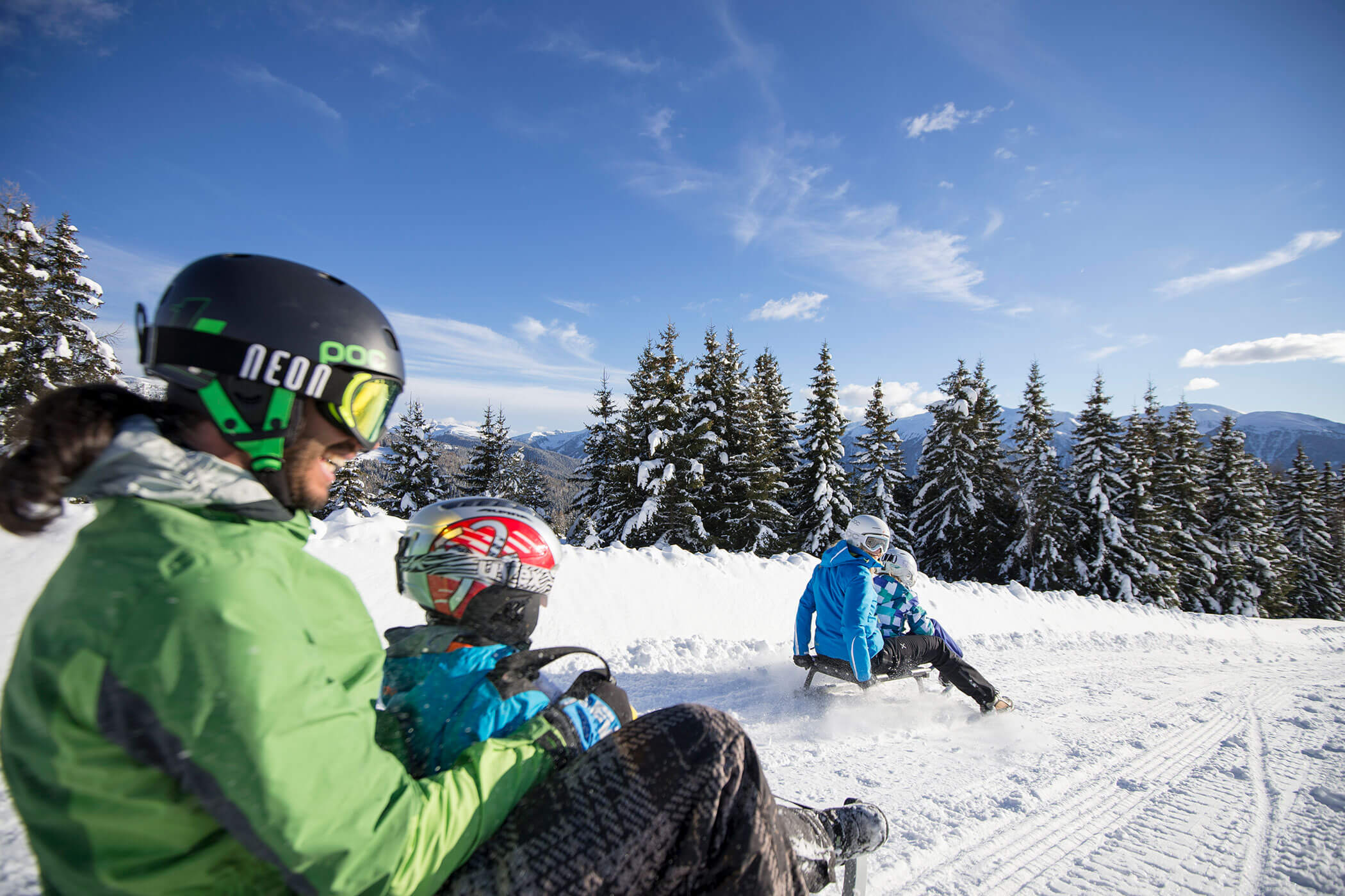 Tobogganing with the family - Hotel Terentnerhof