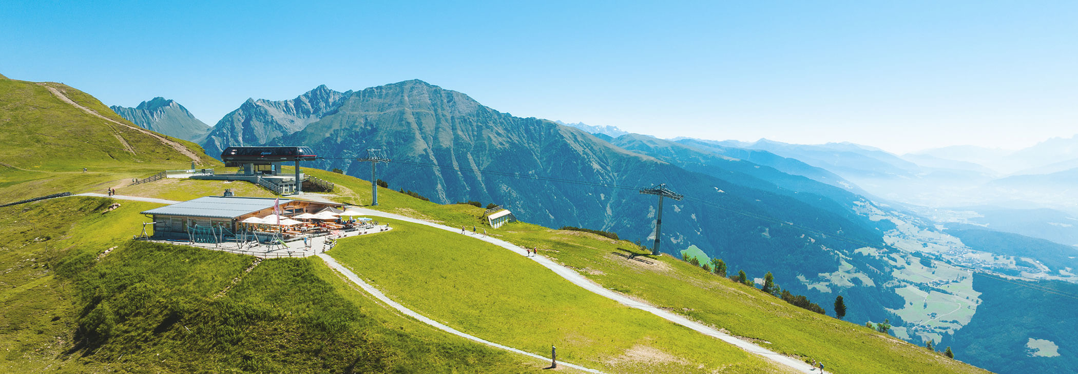 Panorama in summer Gitschberg Jochtal - horizontal format - Hotel Terentnerhof