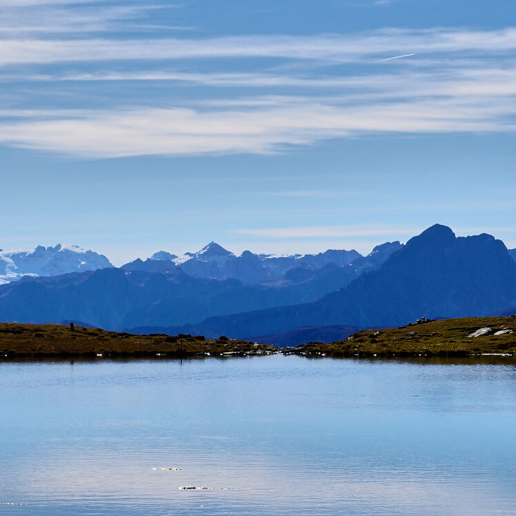 Lieblingsplatz - See vor Bergpanorama - Hotel Terentnerhof