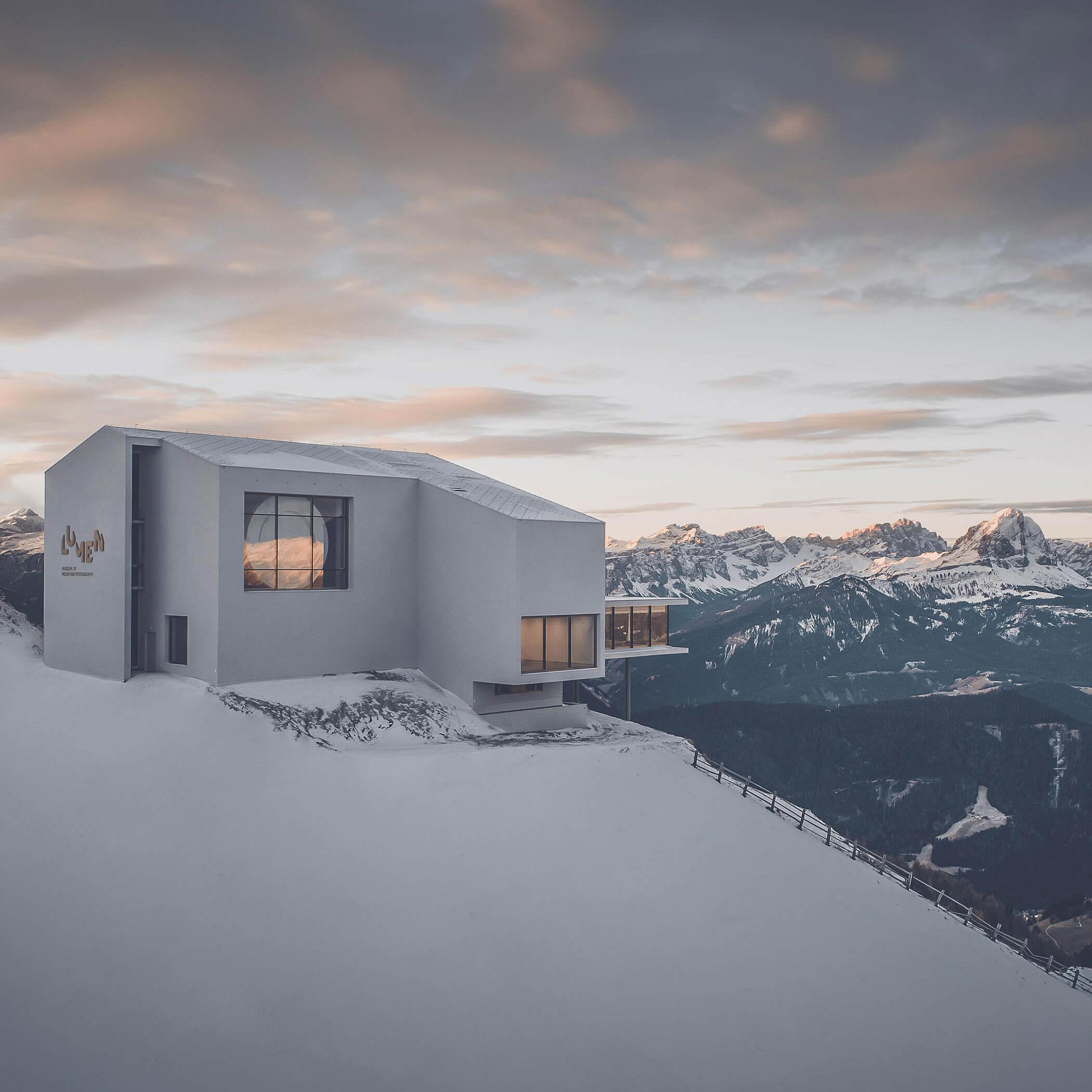 Lumen Museum am Kronplatz im Winter - Hotel Terentnerhof